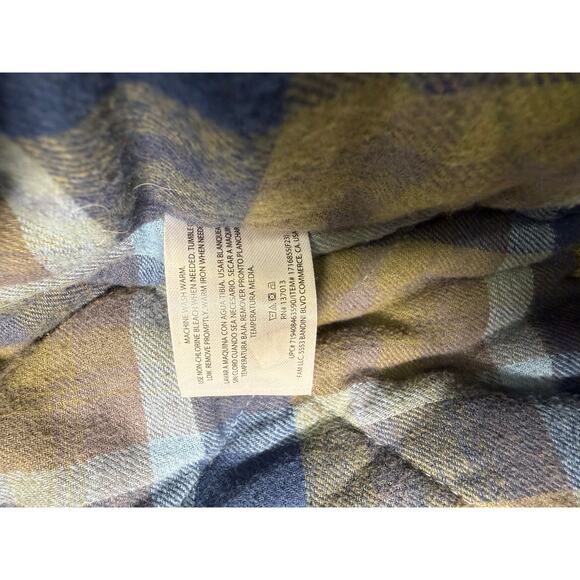 Woolrich  jacket flannel lined Hooded Canvas  Men’s size XL Full Zipper - Picture 8 of 10